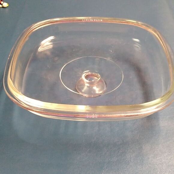 Pyrex A 12 C Clear Glass Domed Square Lid - Picture 5 of 6